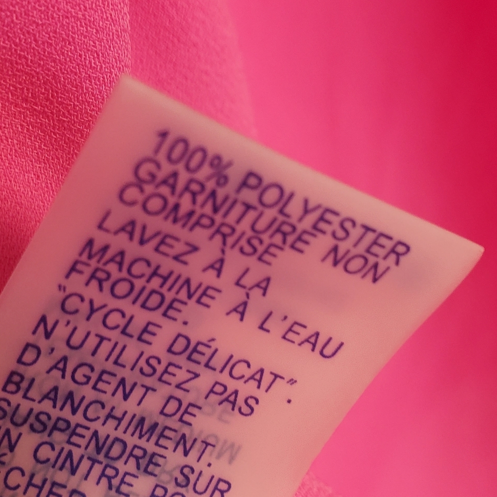 NWT PETER NYGARD Lipstick Pink Kimino Tunic Top Blouse Large - Picture 8 of 8